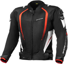 Мотоциклетная куртка SHIMA Mesh Pro с коротким воротником, черный/красный/белый