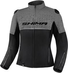 Женская мотоциклетная куртка SHIMA Drift с логотипом, черный/серый