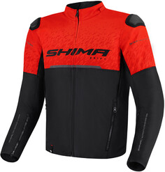 Мотоциклетная куртка SHIMA Drift с коротким воротником, черный/красный
