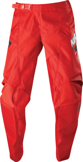 Детские мотоциклетные брюки Shift Whit3 Label Race с регулируемым поясом, красный/черный