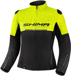 Женская мотоциклетная куртка SHIMA Drift с логотипом, черный/желтый