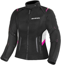 Женская мотоциклетная куртка SHIMA Rush водонепроницаемая, черный/белый/розовый