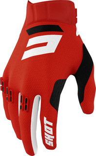 Перчатки Shot Aerolite Gradient с логотипом, красный/белый/черный