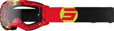 Мотоциклетные очки Shot Assault 2.0 Focus с логотипом, красный/черный