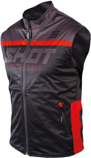 Куртка Shot Bodywarmer Lite 2.0 без рукавов, черный/красный