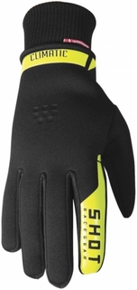 Перчатки Shot Climatic 2.0 с логотипом, черный/желтый