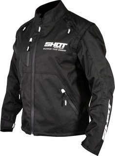 Мотоциклетная куртка Shot Contact Assault с логотипом, черный/белый