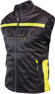 Куртка Shot Bodywarmer Lite 2.0 без рукавов, черный/неоновый
