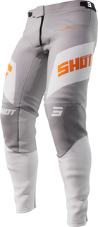 Мотоциклетные брюки Shot Aerolite Ultima с логотипом, серый/оранжевый