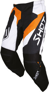 Мотоциклетные брюки Shot Devo Alert с логотипом, оранжевый/черный/белый