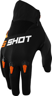 Перчатки Shot Devo с логотипом, черный/оранжевый