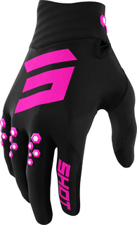 Перчатки Shot Contact с логотипом, черный/розовый