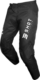 Мотоциклетные брюки Shot Contact Zip 2.0 с логотипом, черный