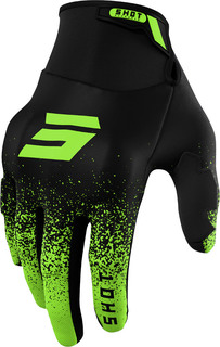 Перчатки Shot Drift Edge с логотипом, черный/зеленый