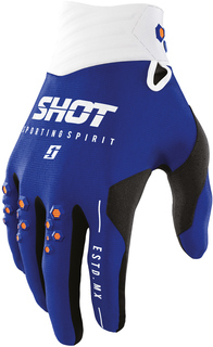 Перчатки Shot Contact Spirit с логотипом, синий