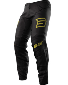 Мотоциклетные брюки Shot Devo Army с логотипом, черный/золотистый