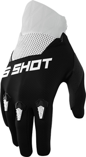 Перчатки Shot Devo с логотипом, черный/белый