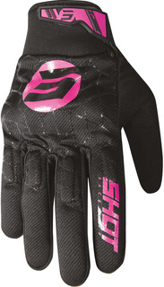 Перчатки Shot Drift Spider с логотипом, черный/розовый