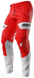 Мотоциклетные брюки Shot Contact Scope с логотипом, красный/белый