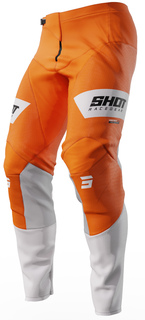Мотоциклетные брюки Shot Contact Scope с логотипом, оранжевый/белый