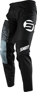 Мотоциклетные брюки Shot Devo Roll с логотипом, черный/серый