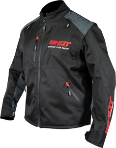 Мотоциклетная куртка Shot Contact Assault с логотипом, черный/красный