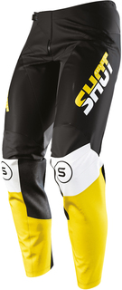 Мотоциклетные брюки Shot Contact Spirit с регулируемым поясом, желтый