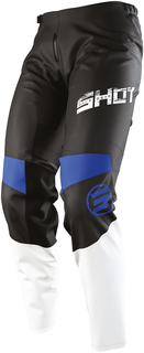 Детские мотоциклетные брюки Shot Devo Slam с регулируемым поясом, черный/синий