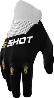 Перчатки Shot Devo с логотипом, черный/золотистый