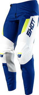 Мотоциклетные брюки Shot Contact Chase с логотипом, синий/белый
