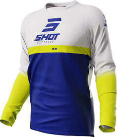 Кофта Shot Devo Reflex с длинными рукавами, синий/белый/желтый