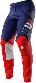 Мотоциклетные брюки Shot Contact Camo 2.0 с регулируемым поясом, синий/красный