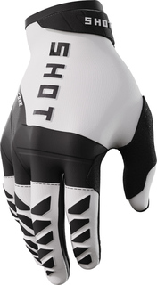 Перчатки Shot Core с логотипом, белый/черный