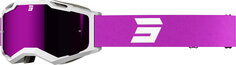 Мотоциклетные очки Shot Iris 2.0 Tech с логотипом, белый/розовый