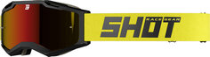 Мотоциклетные очки Shot Iris 2.0 Solid с логотипом, черный/желтый