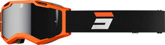 Мотоциклетные очки Shot Iris 2.0 Tech с логотипом, черный/оранжевый