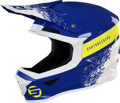 Шлем Shot Furious Roll со съемной подкладкой, синий/желтый