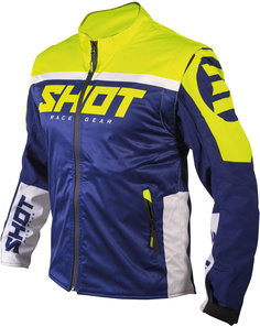 Куртка Shot Softshell Lite 2.0 для мотокросса, синий/желтый