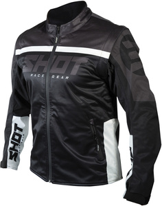 Куртка Shot Softshell Lite 2.0 для мотокросса, черный/белый