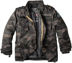 Куртка Surplus Regiment M65, черный/камуфляжный