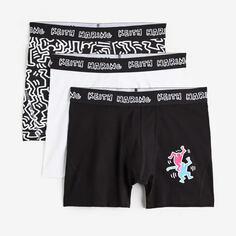 Боксеры H&amp;M Keith Haring 3-pack Xtra Life, мультиколор H&M