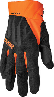 Перчатки Thor Draft Lines для мотокросса, черный/оранжевый