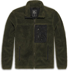 Куртка Vintage Industries Kodi Sherpa Fleece, оливковая