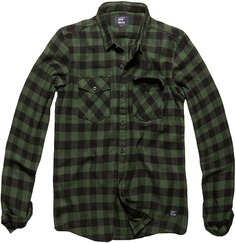 Рубашка Vintage Industries Harley, зеленая