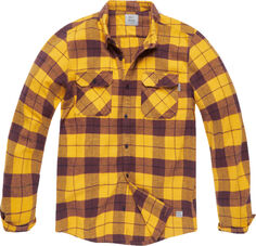 Рубашка Vintage Industries Sem Flannel, желтая