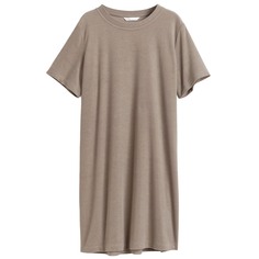 Платье-футболка H&amp;M Terry, серо-коричневый H&M
