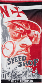 Шарф King Kerosin Red Baron Speed Shop многофункциональный с рисунком