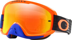 Очки Oakley O Frame 2.0 Dissolve Orange Blue для мотокросса с надписью