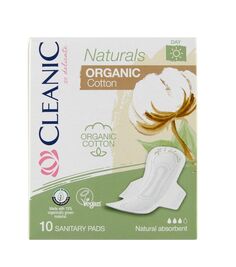 Cleanic Naturals Organic Cotton Day гигиенические салфетки, 10 шт.