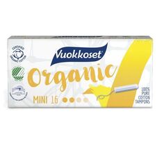 Vuokkoset 100% Bio Mini гигиенические тампоны, 16 шт.